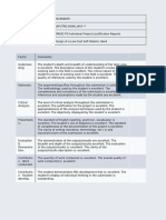 Completed Marking Sheet