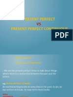 Present Perfect Vs Present Perfect Continuous