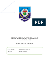 Observasi Kegiatan Pembelajaran