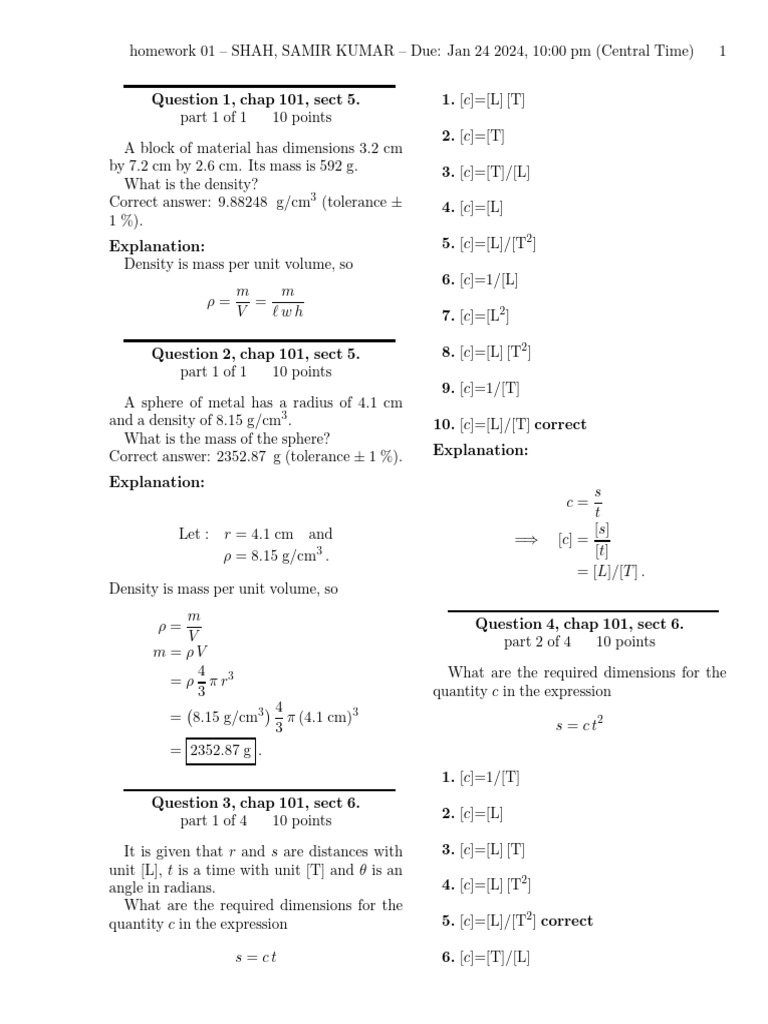 1st hw pdf significant figures density