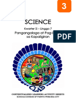 Science3 - q2 - CLAS7 - Pangangalaga at Pag-Iingat Sa Kapaligiran - v4 - Liezl Arosio