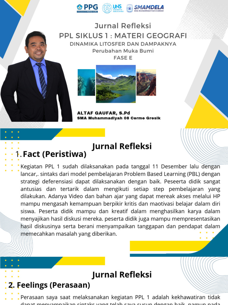 Jurnal Refleksi PPL 1 Altaf | PDF