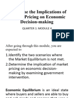 MODULE 4. Determine The Implications of Market Pricing On Economic