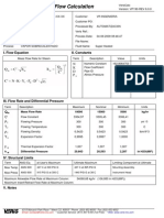 Flow Calculation: II. Constants I. Flow Equation