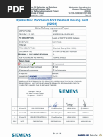 Hydrostatic Test Report Form | PDF