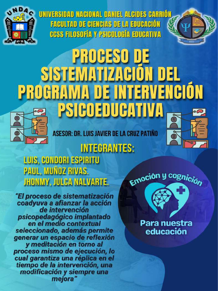 Ejemplo de Plan de Intervención Psicopedagógica | PDF | Aprendizaje ...