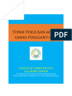 Teknik Penulisan Artikel Pengganti PPM 2020