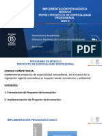 Inducción Implementación Pedagógica Módulo PEP801 2023-2 (Presentación)