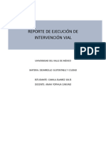 Reporte de Intervención Vial