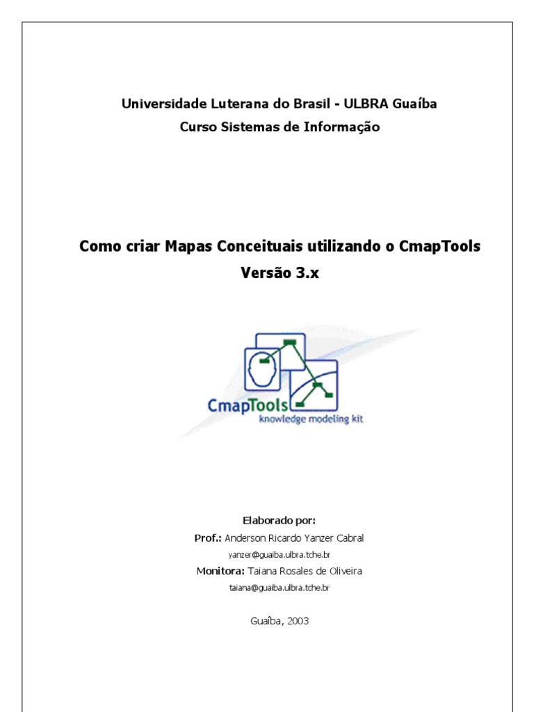 Manual Cmap Tools | PDF | Computadores | Tecnologia e Engenharia