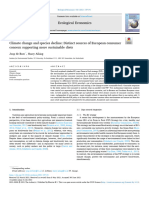 Climate Change and Species Decline Distinct Sources of Euro - 2021 - Ecological