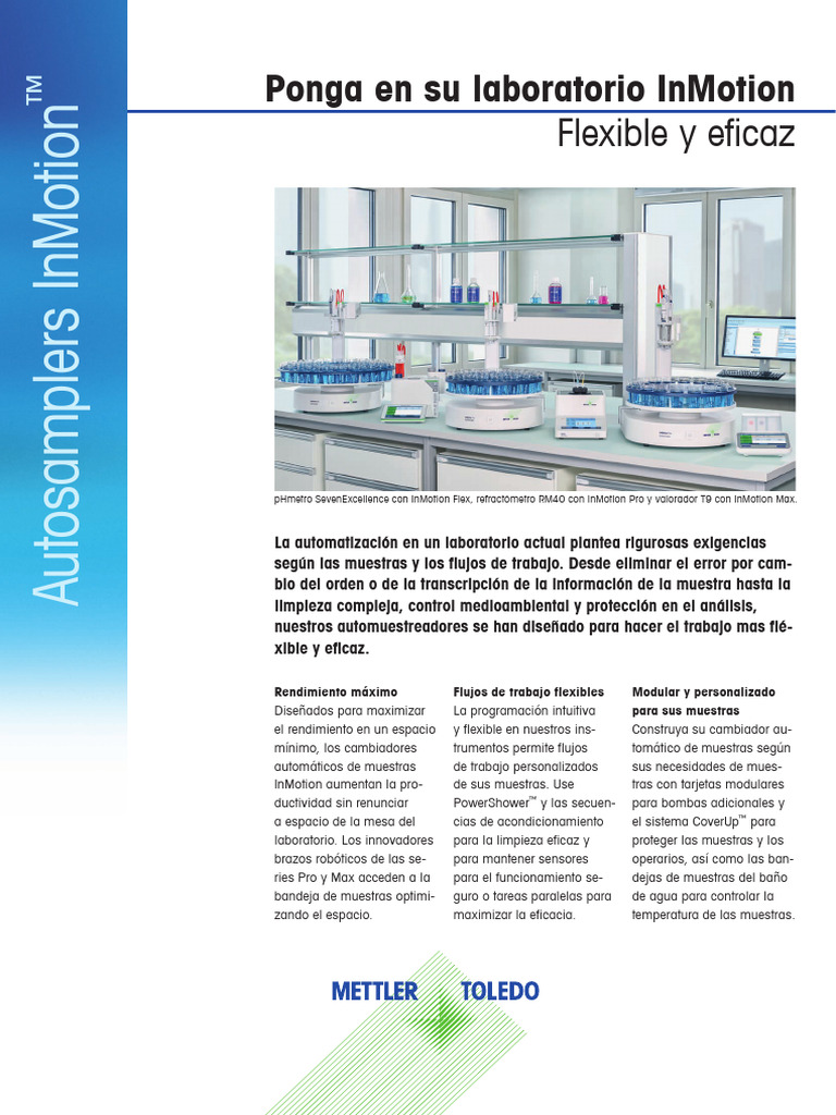 Datasheet InMotion Autosamplers (Es) | PDF