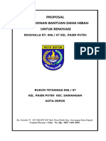 Contoh Proposal Renovasi Musholla Kop RT