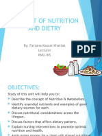 Nutrition & Dietry