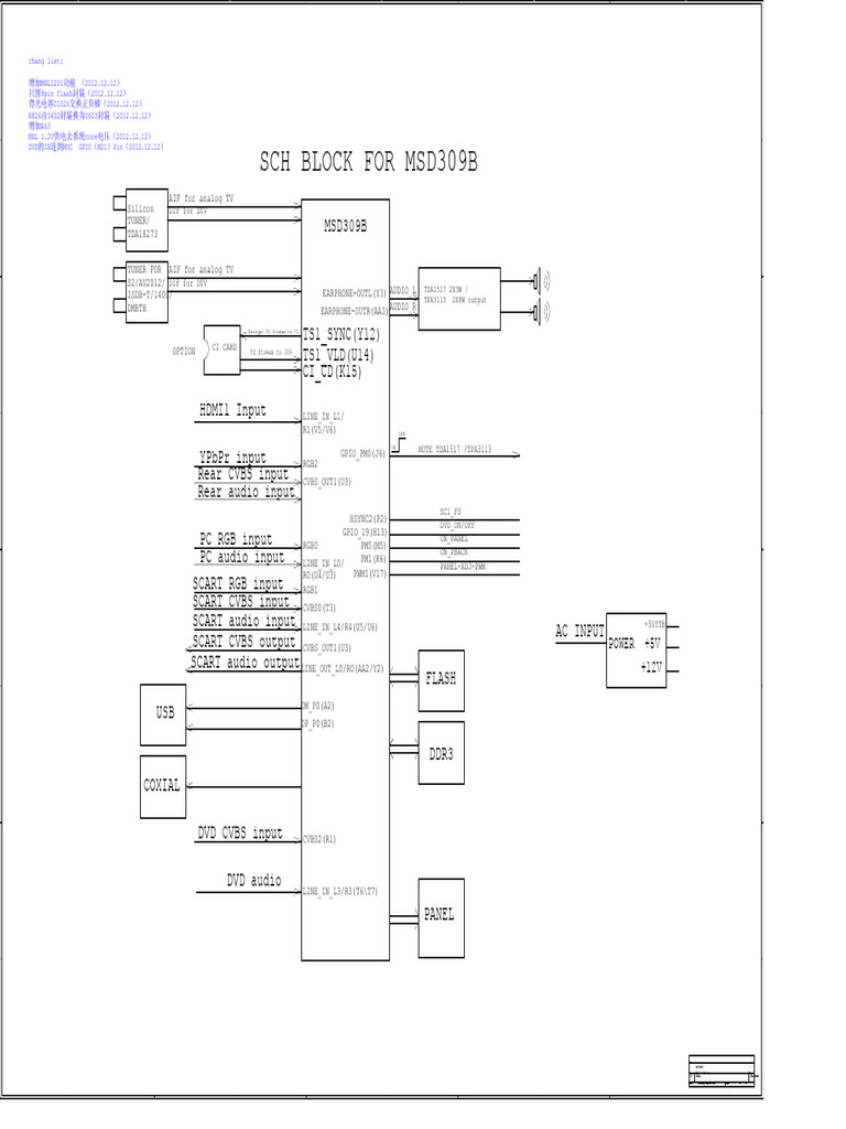MSDV3225 YL01 01 Schematic Diagram | PDF