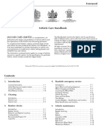 Xj8 2000 Vehicle Care Handbook