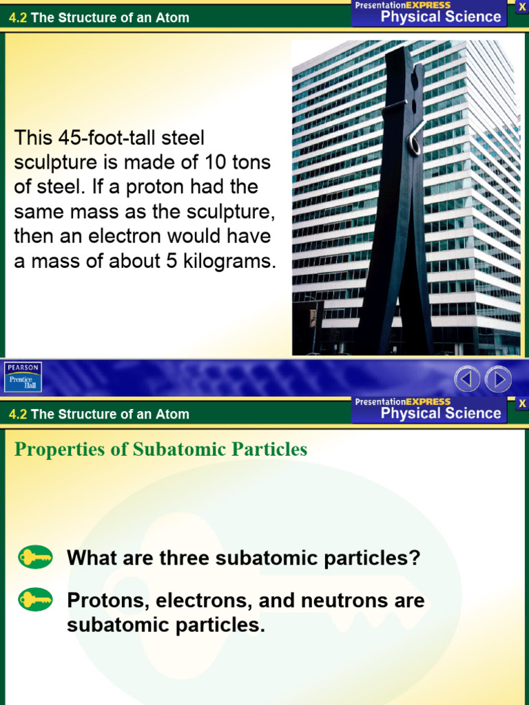 Atomic Structure Ch4 - S2 | PDF | Atoms | Proton