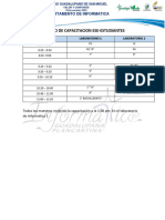 Horario de Capacitacion A Estudiantes Ese