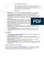 Cover Letter Sample Medical Technologist