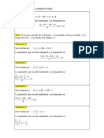 Ejercicios de Calculo Mental