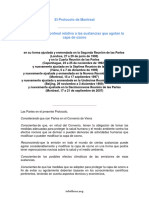 Protocolo de Montreal Relativo A Las Sustancias Que Agotan La Capa de Ozono (1987) Autor ONU