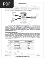 DB Languages Notes