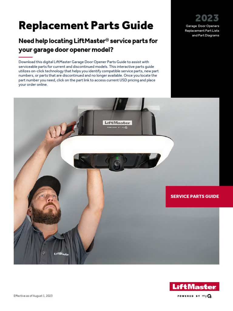 LiftMaster Replacement Parts Guide | PDF | Switch | Color