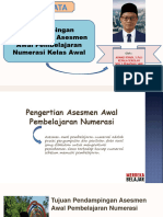 Pendampingan Asesmen Awal Pembelajaran Numerasi Di Kelas Awal