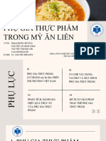 TIểu luận phụ gia thực phẩm - Mỳ ăn liền