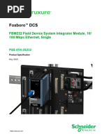 Foxboro DCS: FBM232 Field Device System Integrator Module, 10/ 100 Mbps Ethernet, Single