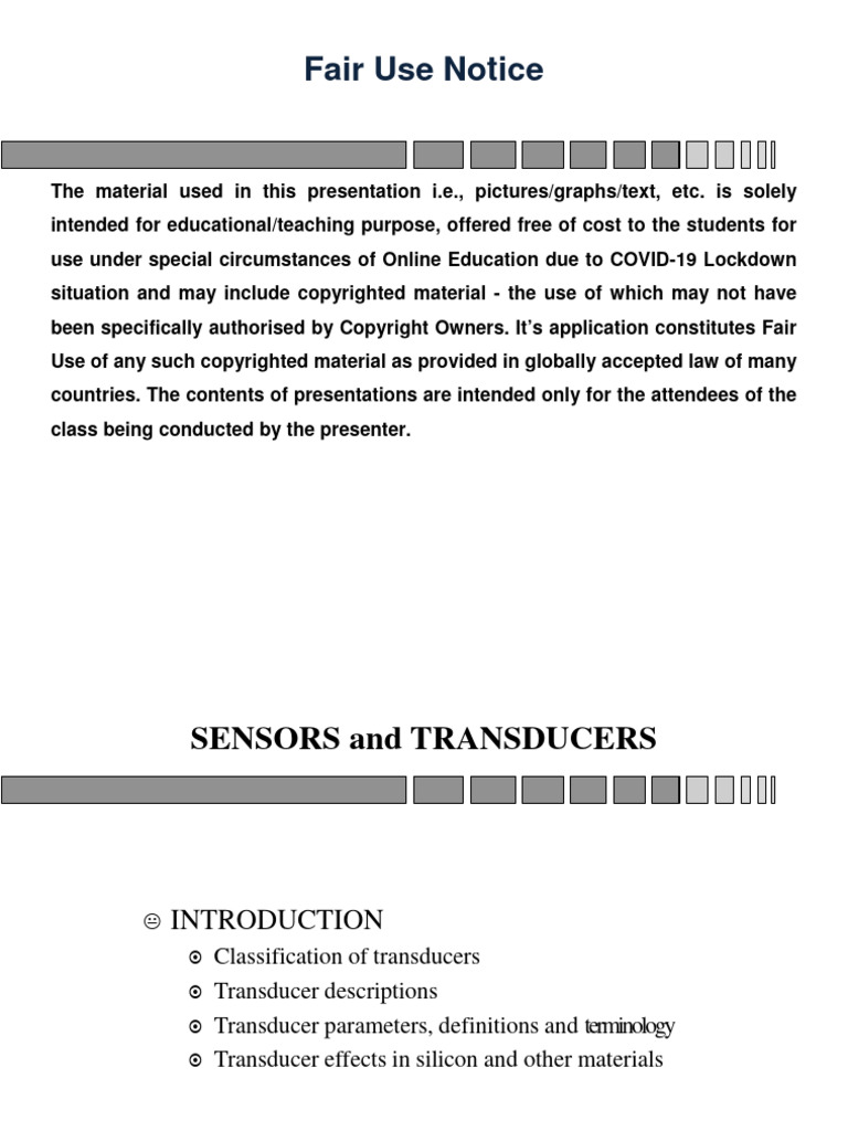 Sensors and Transducers | PDF | Sensor | Electromagnetism