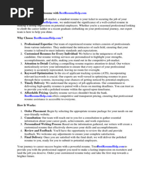 Resume in Arabic