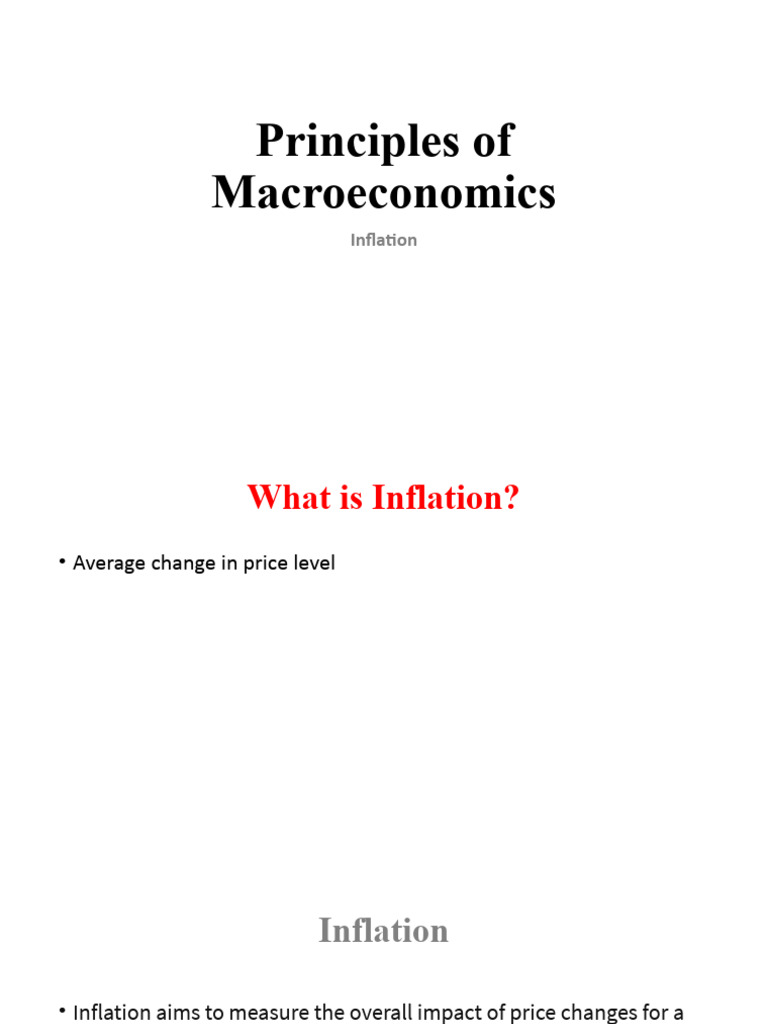 Inflation Pdf Cost Of Living Inflation