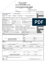 Building Permit (Front) - Revised As of 02-21-2005
