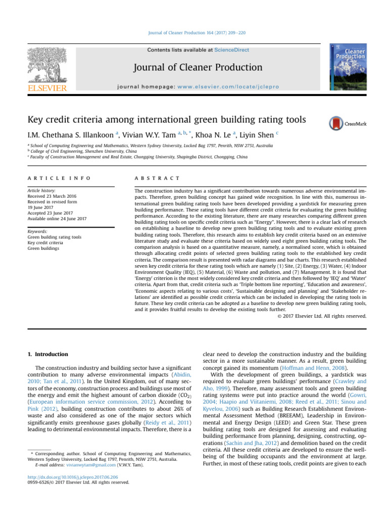 Key Criteria for Green Building Ratings | PDF | Green Building ...