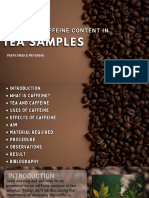 Analysis of Caffeine Content in Tea Samples