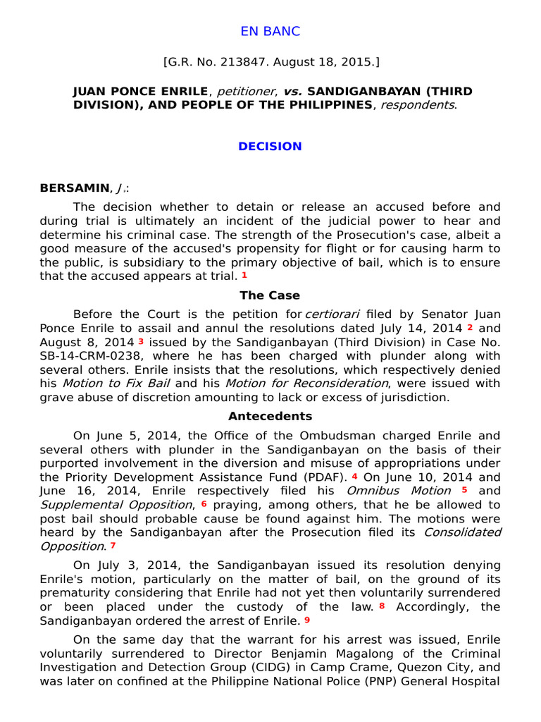 Enrile v sandiganbayan pdf bail prosecutor