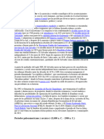 La Narración y Estudio Cronológico de Los Acontecimientos Demostrables