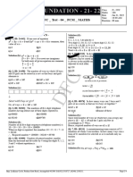 Jan 31, 2022-X - CFC - Test - 04 - PCM - MATHS