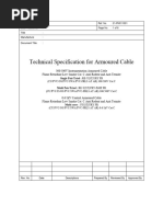 Specification Instrument Cable With Armoured