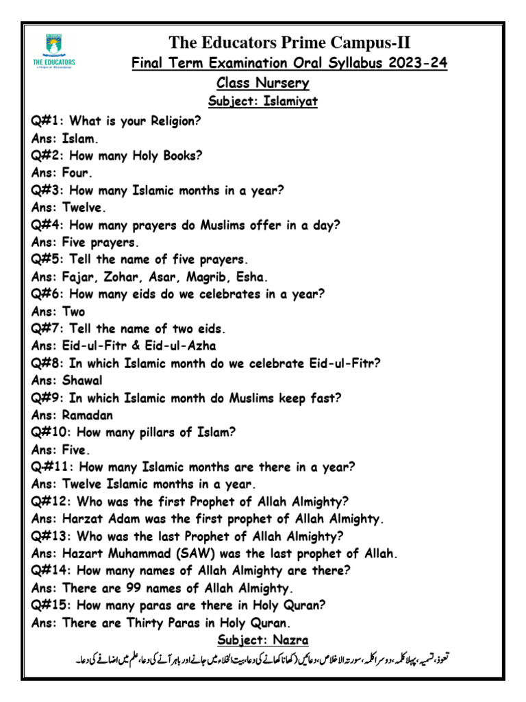 Tables Worksheet Class Nursery