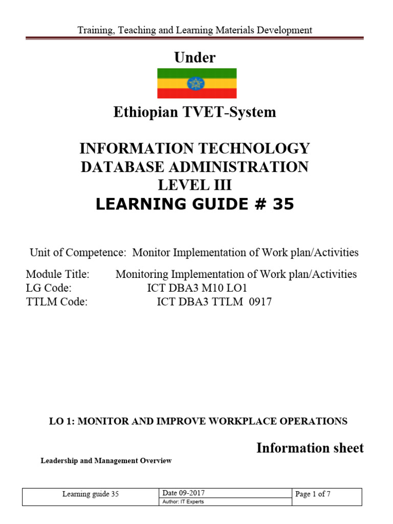 Monitoring ImplementationLO1 | PDF | Quality Assurance | Quality Management