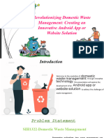 Revolutionizing Domestic Waste Management: Creating An Innovative Android App or Website Solution