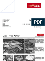 Operating Instructions: Linde Fork Lift Truck H 35D - 05 / H 40D - 05 / H 45D - 05 / H 50D - 05