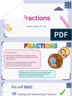 Math - Week 5 - Subtracting Fractions - PB Pp. 41 - 43