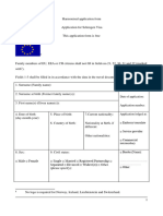 Schengen Visa Application Form For Portugal