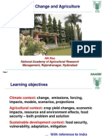 Climate Change and Agriculture: National Academy of Agricultural Research Management, Rajendranagar, Hyderabad