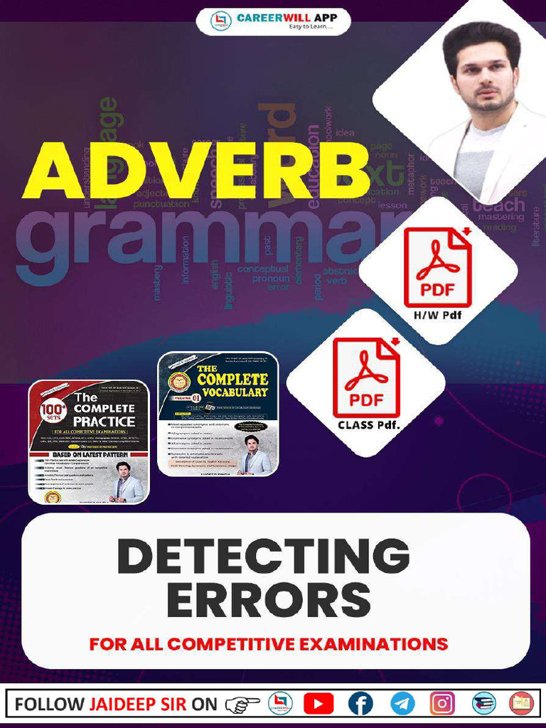 Error Analysis in English Sentences | PDF