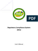 Regulatory Compliance System - P License Guide