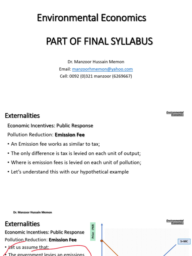 Gallery Detail: Emission Fees And Pollution Reduction Pdf Externality